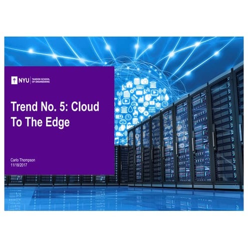 Cloud to the edge PPT