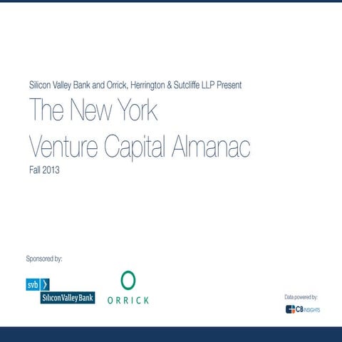 The New York Venture Capital Almanac