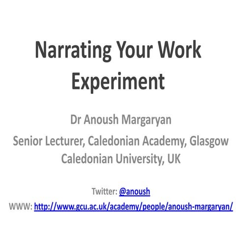 Narrating Your Work: A microblogging-based approach to supporting knowledge sharing in distributed teams