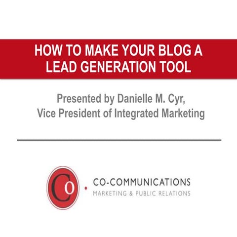 How to Use Blogs for Lead Generation