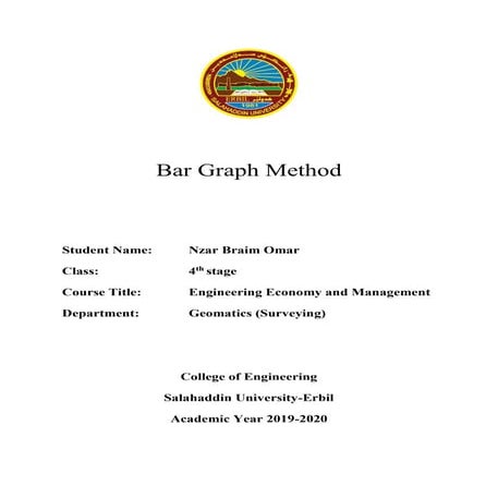 Bar Graph Method in Engineering management 