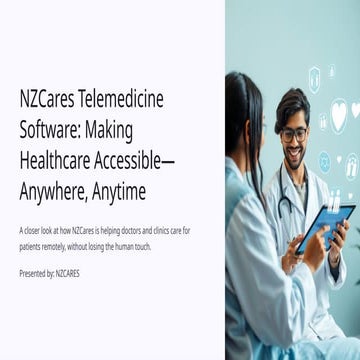 Photo inspiration: Valuable Input For Telemedicine And Remote Healthcare Services Reference: Telemedicine Software By Nzcares A Practical Guide To Smarter Remote