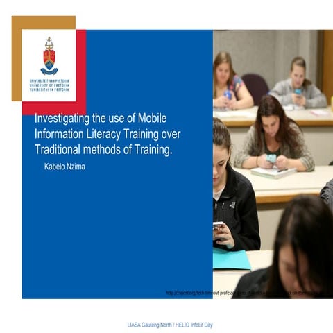 Investigating the use of mobile information literacy training over traditional methods of training