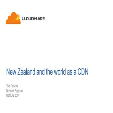 New Zealand and the world as a CDN
