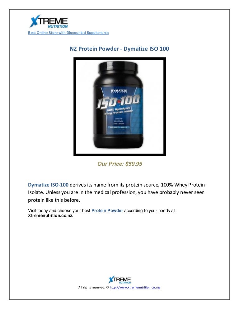 Nz Protein Powder Dymatize Iso 100