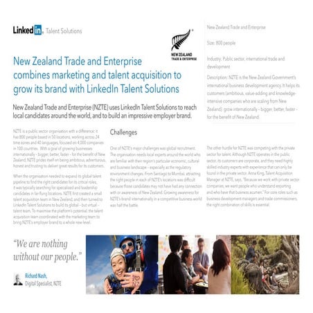 NZ Trade & Enterprise LinkedIn case study