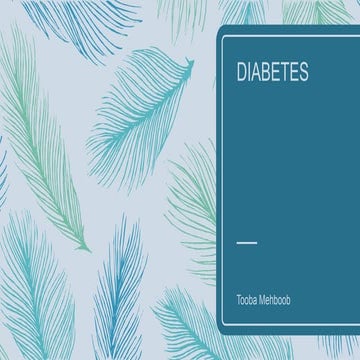 Diabetes clinical