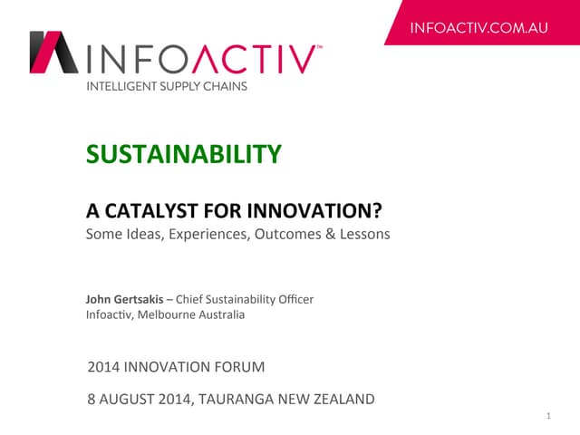 John Gertsakis at the 2014 Innovati...