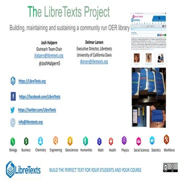 O 083 LibreTexts: Building, maintaining and sustaining a community OER Project