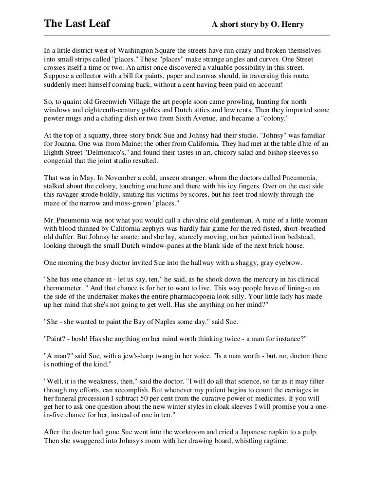 O.Henry's short story