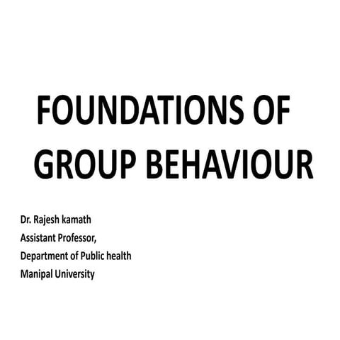 O.b. c  9 foundations of group behaviour