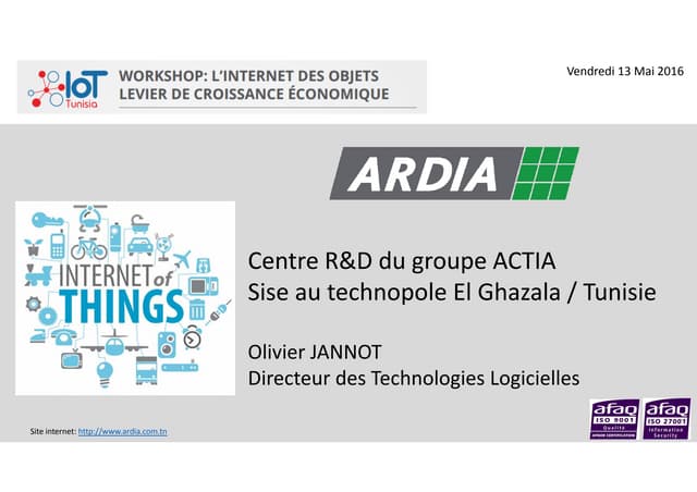 Olivier Jannot :  présentation iot ...