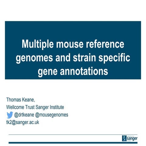 Mouse Genomes Poster - Genetics 2010 | PDF