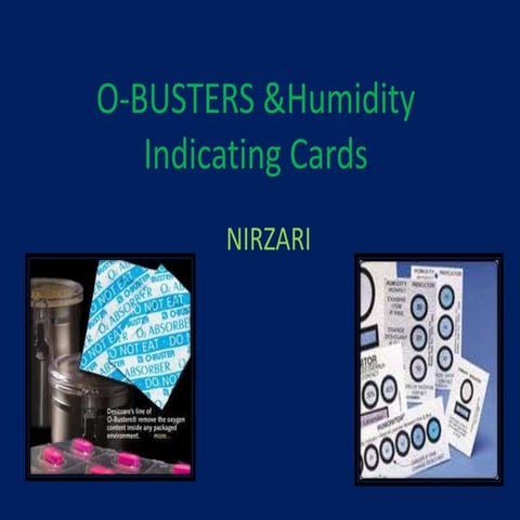 Oxygen Absorbers & Humidity Indicating Cards | PPTX