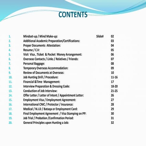 Presentation on Overseas Employment Guideline