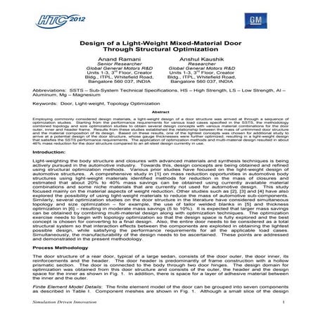 O os-01 design-of_a_light-weight_mixed_material_door_gm