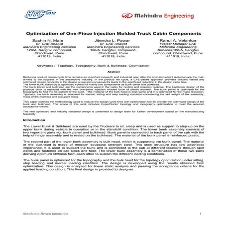 O os-12 optimization-of_one-piece_injection_molded_mes