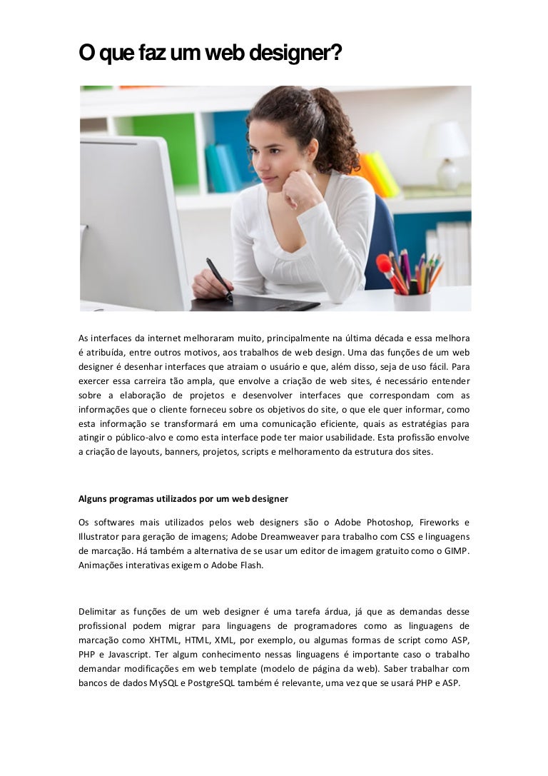 O Que Faz Um Web Designer E Quanto Ganha