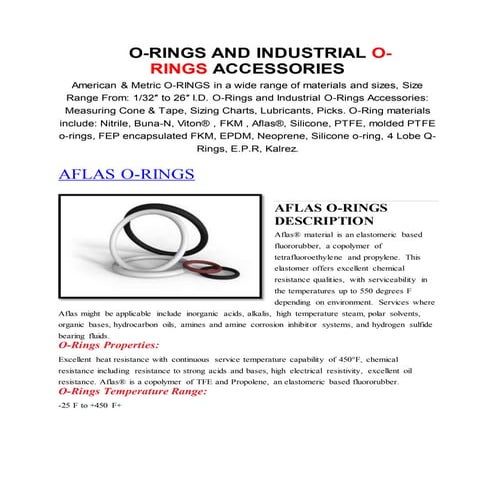 DXP Seal Linesheet | PDF