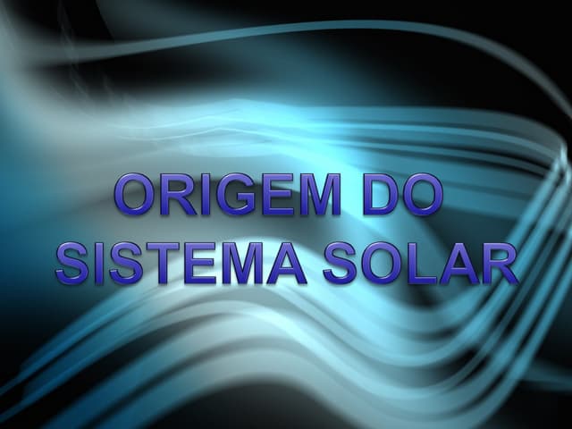 Formação do Sistema Solar