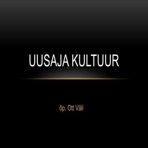 O. Väli   8. kl uusaja kunst.ppt