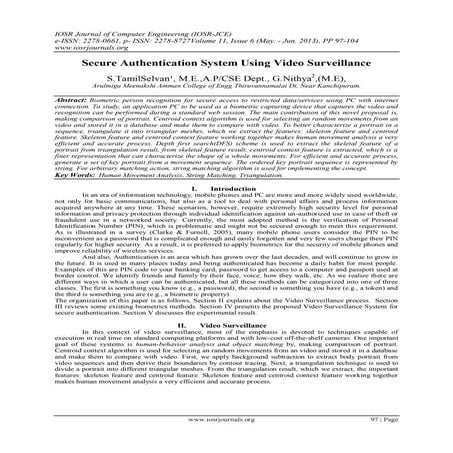 Secure Authentication System Using Video Surveillance