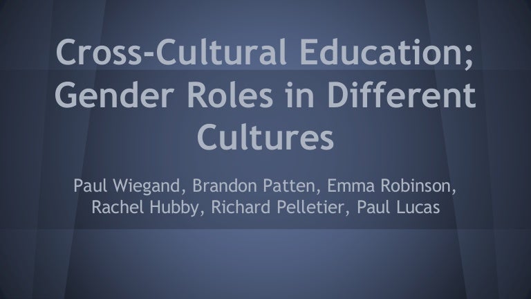 What are gender roles in different cultures