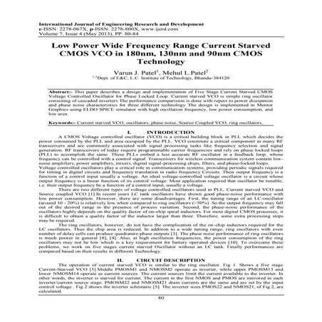 Design of cmos based ring oscillator | PPT