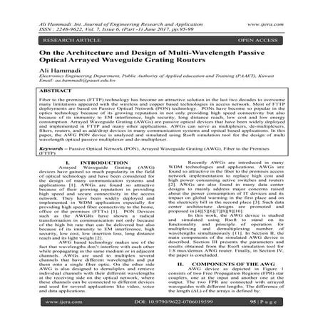 On the Architecture and Design of Multi-Wavelength Passive Optical ...