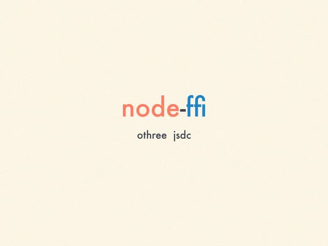 node ffi