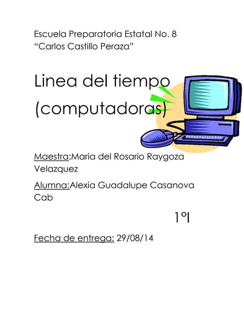 Linea del tiempo de las computadoras
