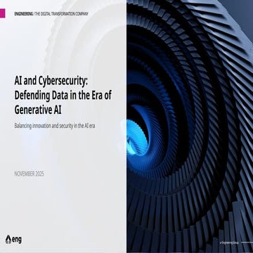 [DSC Europe 25] Dunja Adzic Jovanovic - AI and Cybersecurity: Defending Data in the Era of Generative AI.pptx