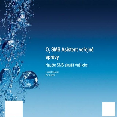 O2 sms asistent pro veřejnou správu