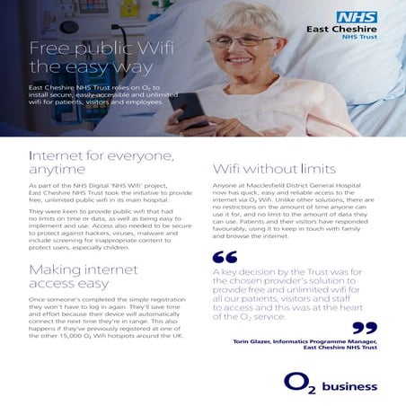 O2 business - Case Study - East Cheshire NHS