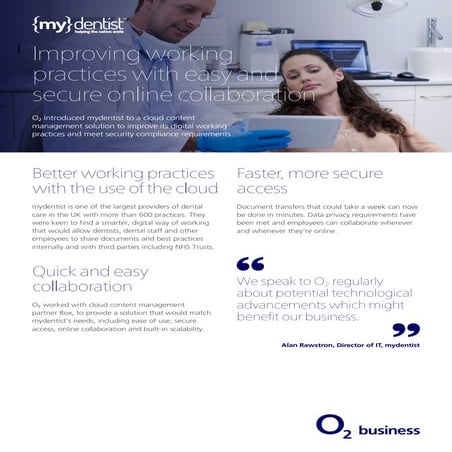O2 Business Case Study - My Dentist