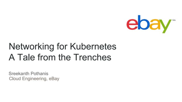 Tectonic Summit 2016: Networking for Kubernetes 