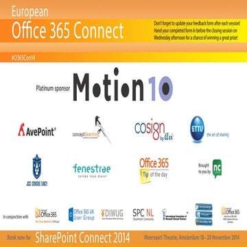 O365con14 - taking your business to the cloud