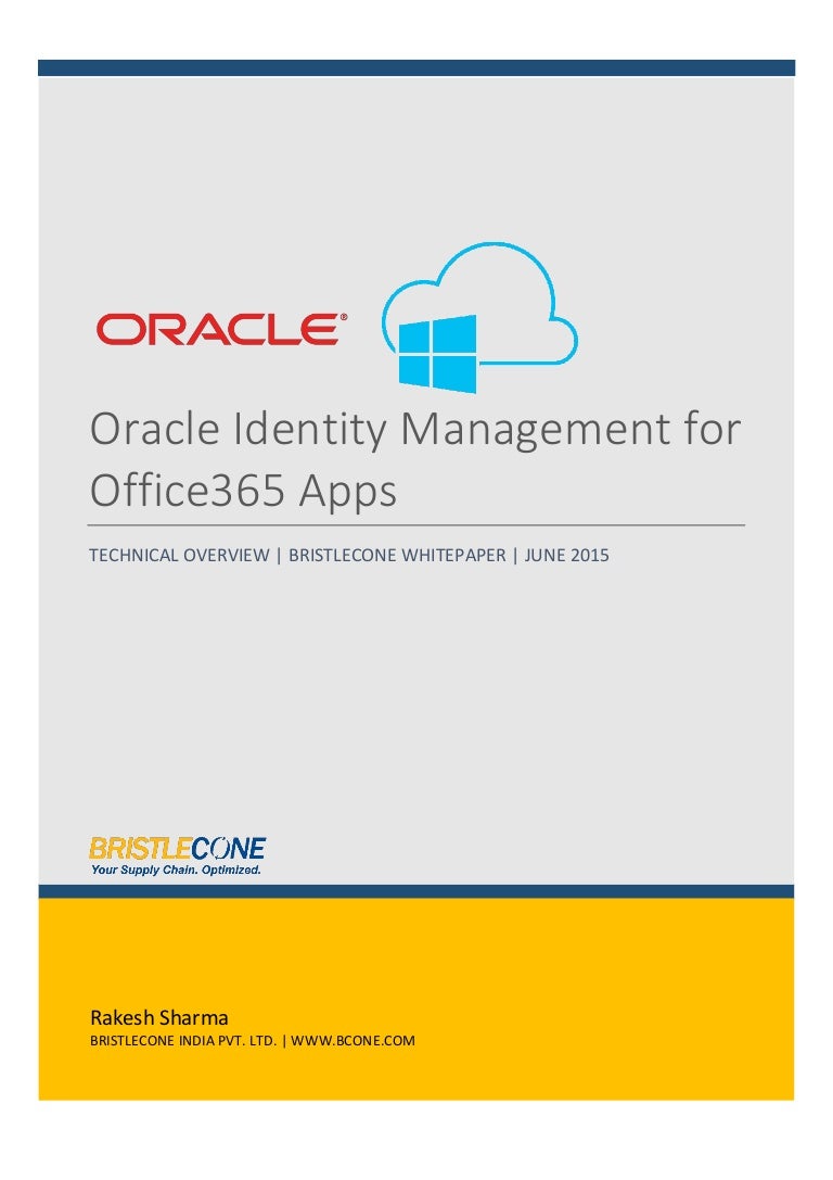O365 connector development for Oracle IDM