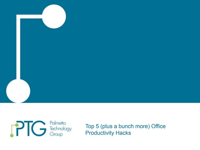 Office 365 Productivity Tips Ppt Office 365 Productivity Tips Ppt
