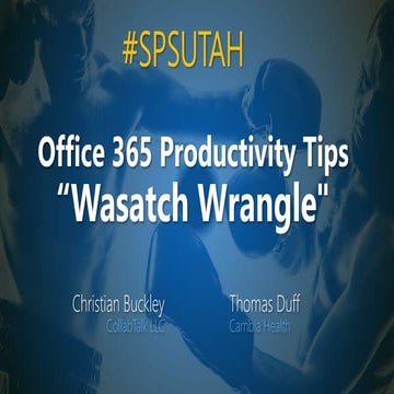 Office 365 Productivity Tips - The Wasatch Wrangle