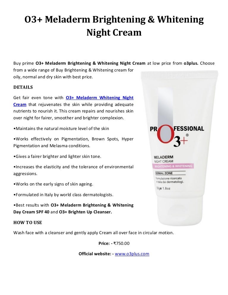 o3  night cream