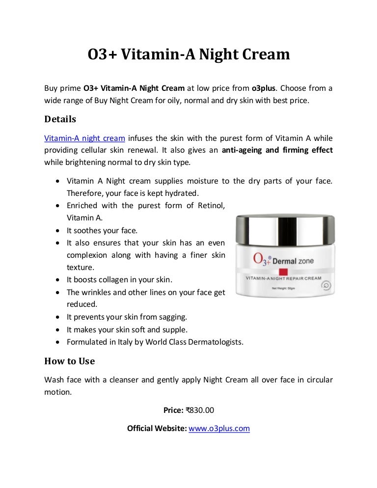 o3 plus night cream