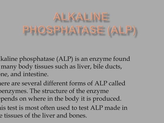 Alkaline phosphatase | PPT