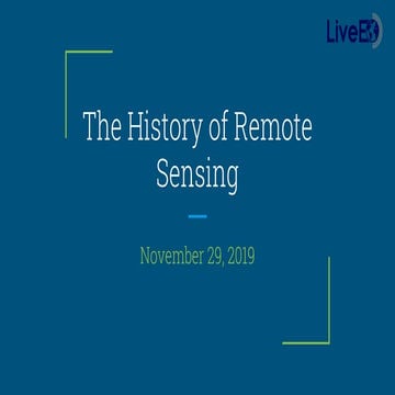 History of Remote Sensing