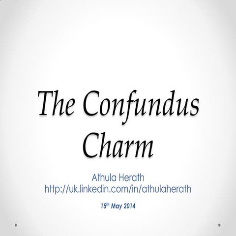 Confundus Charm ... "Confundus!" &lt;->  "Protego!" 