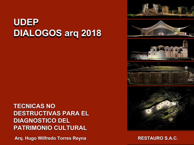 Diagnóstico No Destructivo para el Patrimonio Histórico