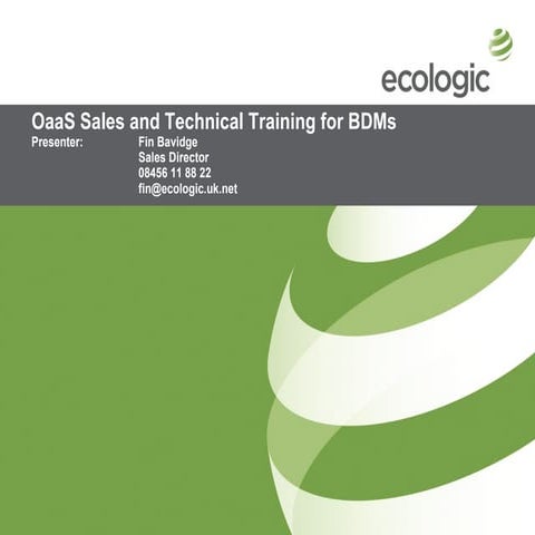 VDI-OaaS Training Slides