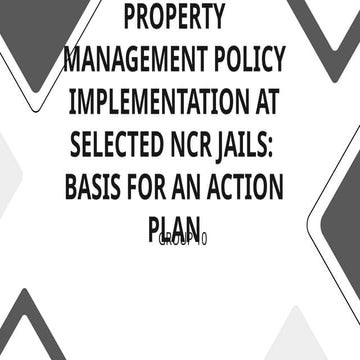 Implementation of Property Management in Jails.