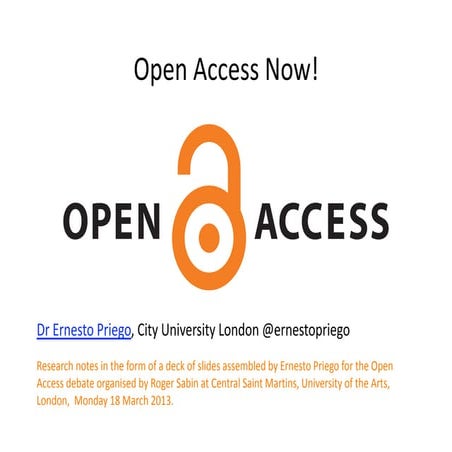 Open Access Now!  