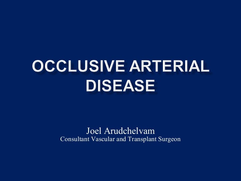occlusive arterial disease